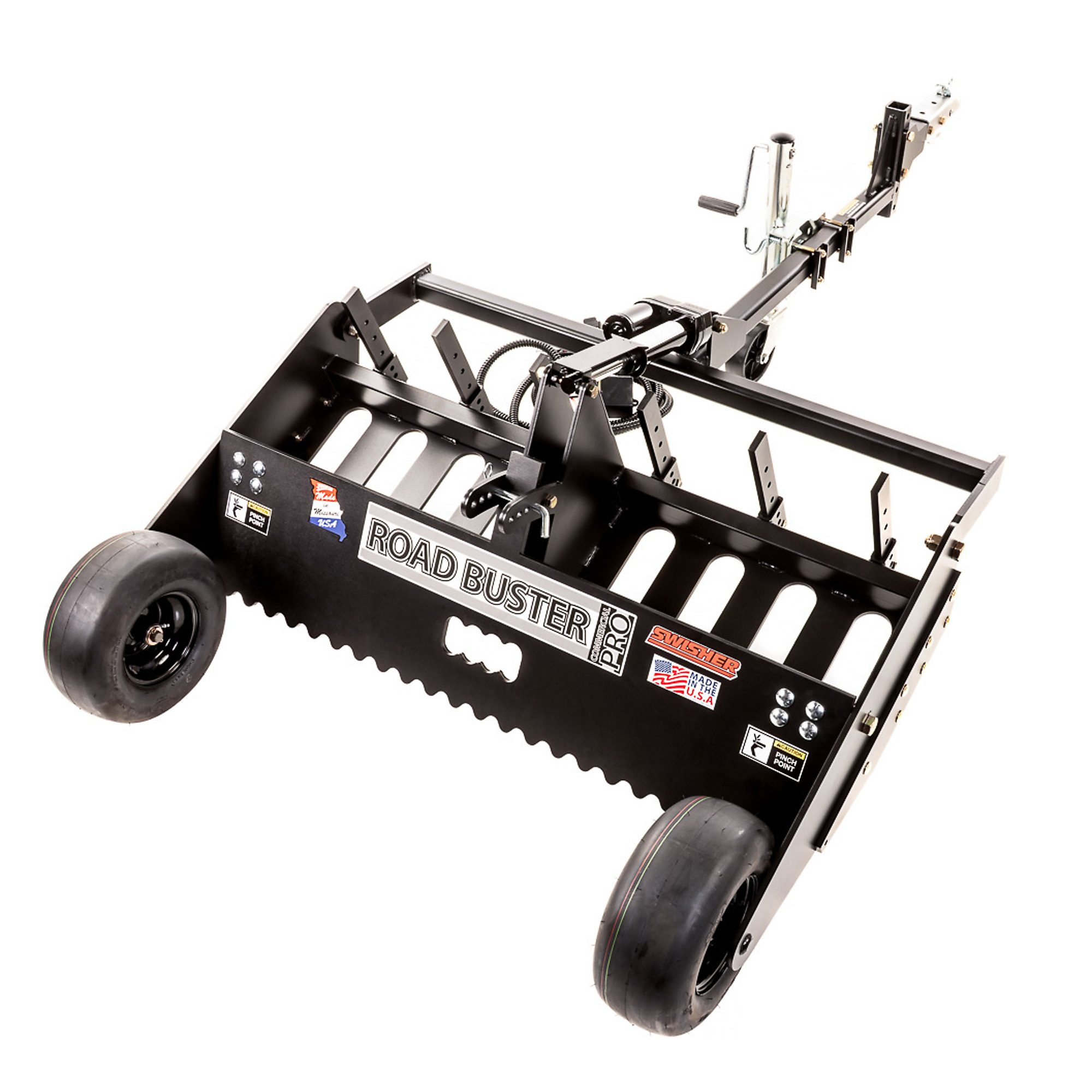 Swisher Commercial Pro Road Buster Driveway Grader — 48in., Heavy-Duty Steel, Electric Actuator, Model# RBPRO48
